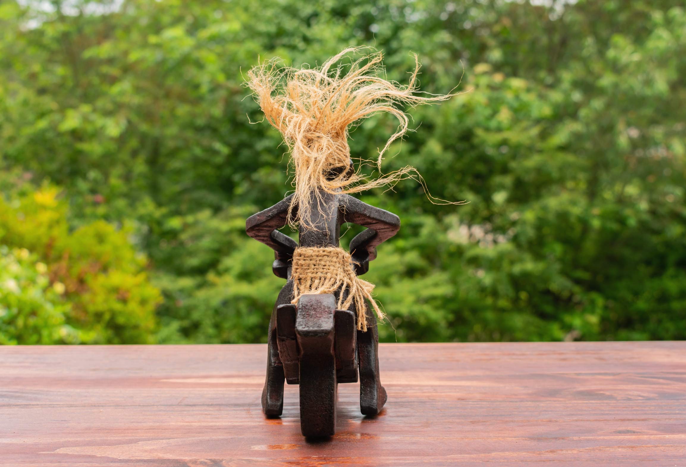 Amazon.com: G6 Collection Handmade Wooden Primitive Tribal Biker
